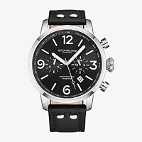 Stuhrling Mens Leather Strap Watch 3956
