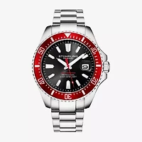 Stuhrling Mens Silver Tone Stainless Steel Bracelet Watch 3950a 4