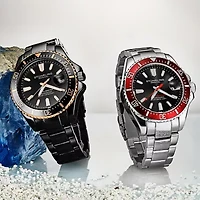 Stuhrling Mens Silver Tone Stainless Steel Bracelet Watch 3950a 4