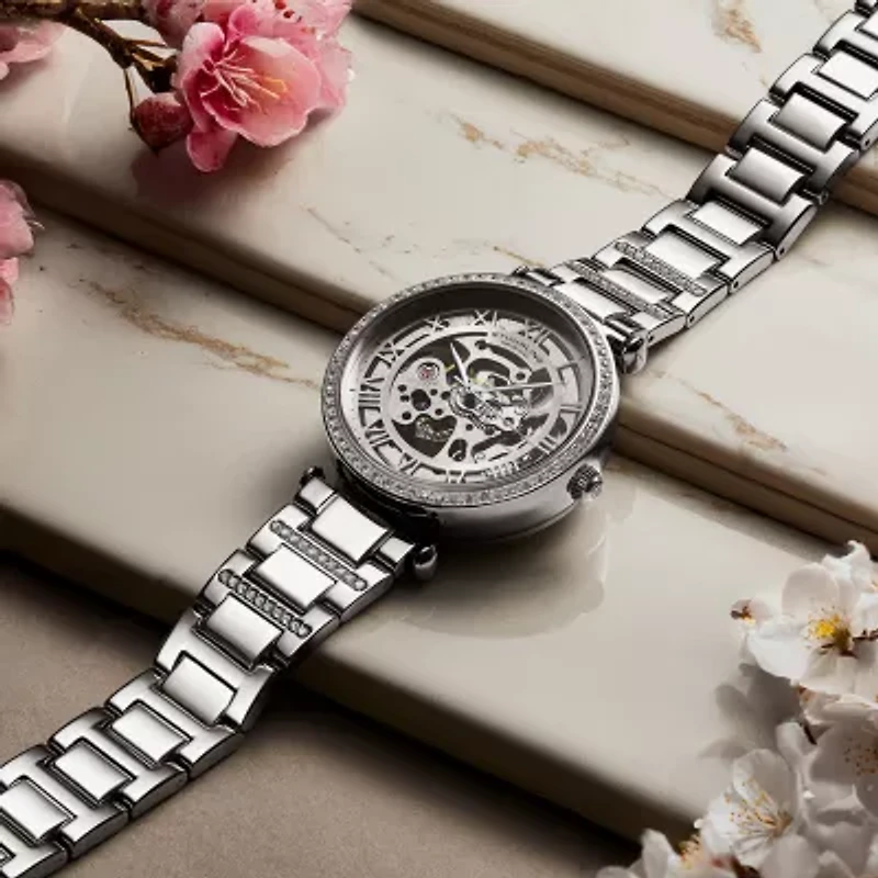 Stuhrling Womens Automatic Rose Goldtone Stainless Steel Bracelet Watch 4023 1