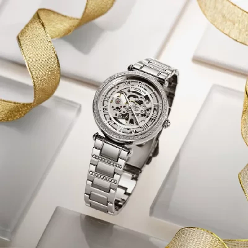 Stuhrling Womens Automatic Rose Goldtone Stainless Steel Bracelet Watch 4023 1