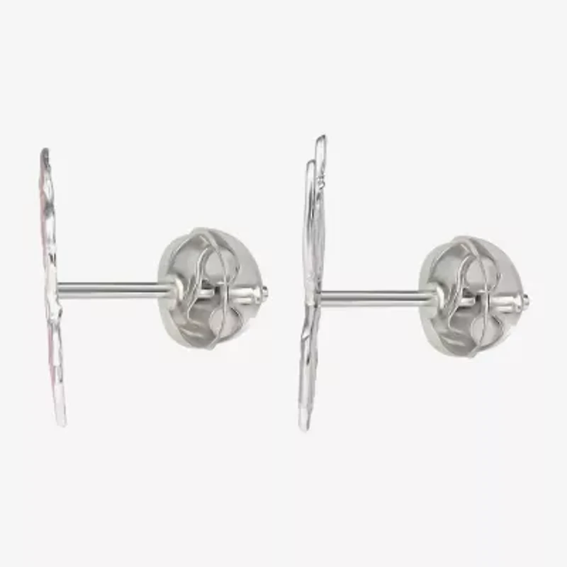 Sterling Silver 12.9mm Lilo & Stitch Stud Earrings
