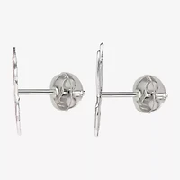 Sterling Silver 12.9mm Lilo & Stitch Stud Earrings