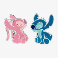 Sterling Silver 12.9mm Lilo & Stitch Stud Earrings