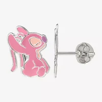 Sterling Silver 12.9mm Lilo & Stitch Stud Earrings