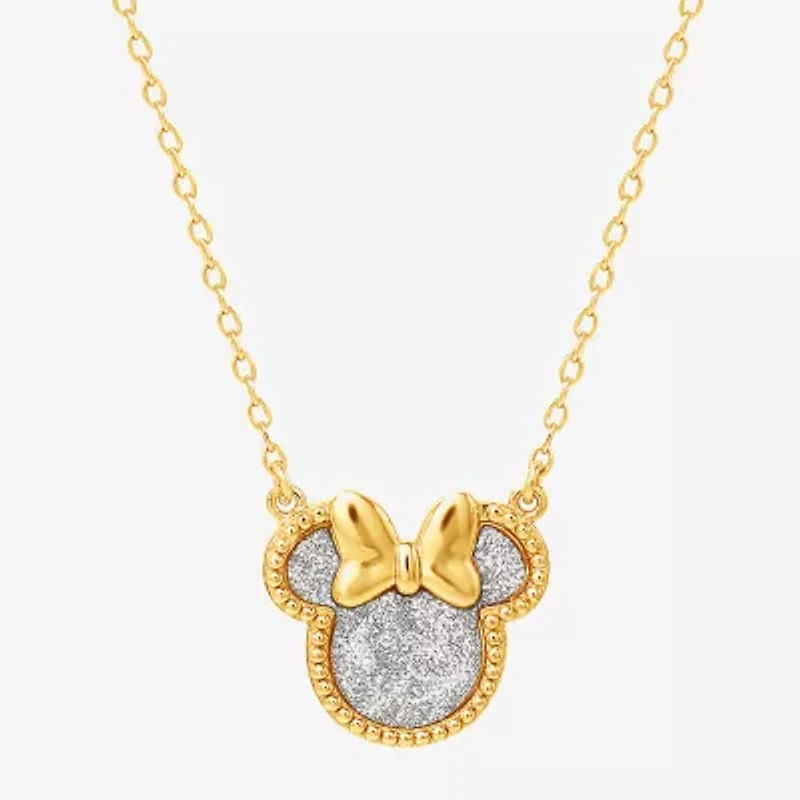 Girls 14K Gold Over Silver 15 Inch Pendant Necklace