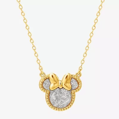 Girls 14K Gold Over Silver 15 Inch Pendant Necklace