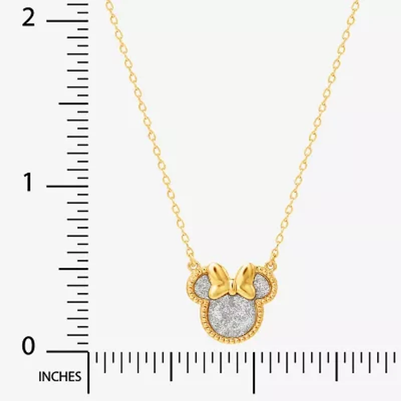 Girls 14K Gold Over Silver 15 Inch Pendant Necklace