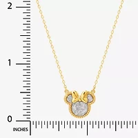 Girls 14K Gold Over Silver 15 Inch Pendant Necklace