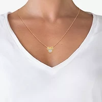 Girls 14K Gold Over Silver 15 Inch Pendant Necklace