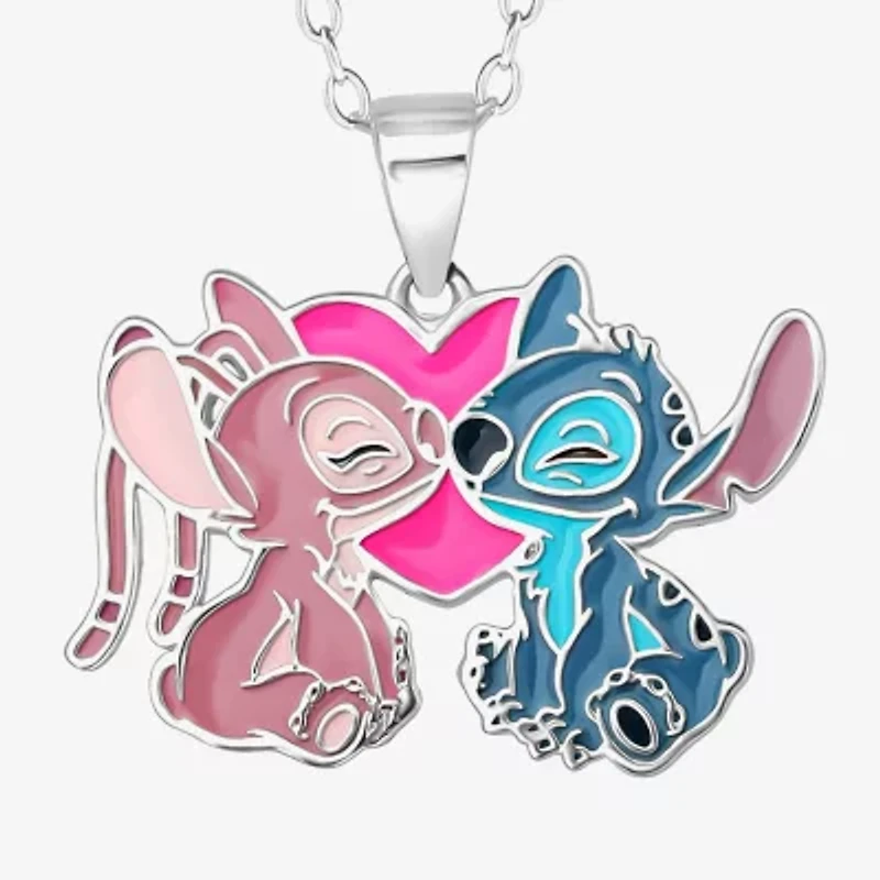 Girls Sterling Silver 15 Inch Pendant Necklace