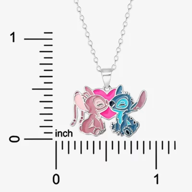 Girls Sterling Silver 15 Inch Pendant Necklace