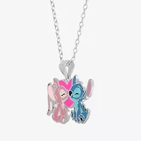 Girls Sterling Silver 15 Inch Pendant Necklace