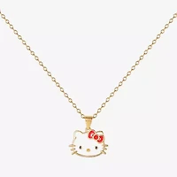 Girls 14K Gold Over Silver 15 Inch Pendant Necklace