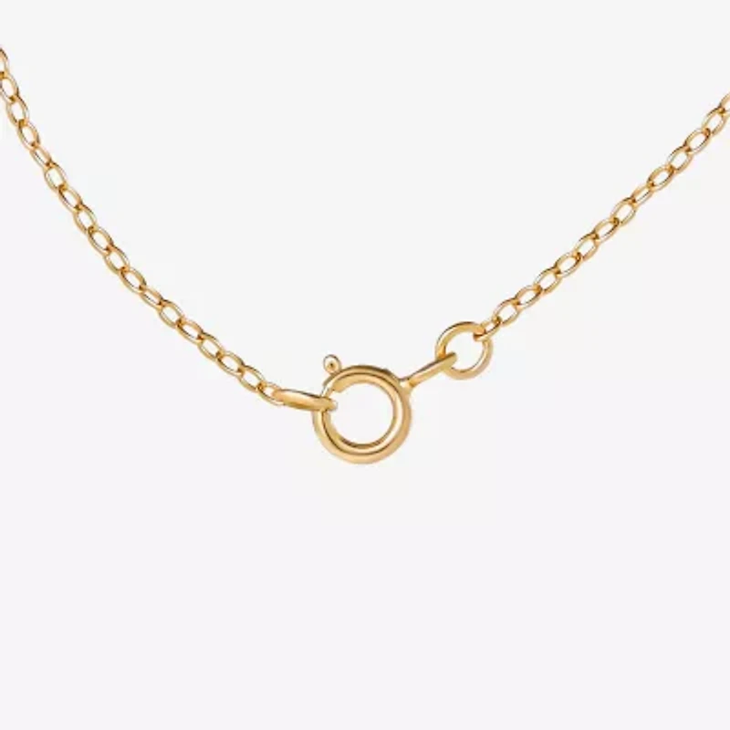 Girls 14K Gold Over Silver 15 Inch Pendant Necklace