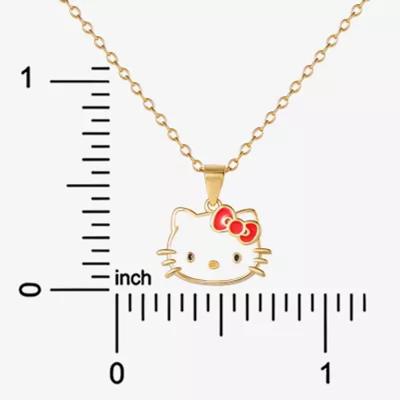 Girls 14K Gold Over Silver 15 Inch Pendant Necklace
