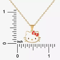Girls 14K Gold Over Silver 15 Inch Pendant Necklace