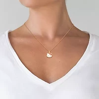 Girls 14K Gold Over Silver 15 Inch Pendant Necklace