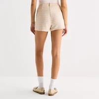 by&by Womens Juniors Mid Rise Wrap Skirt