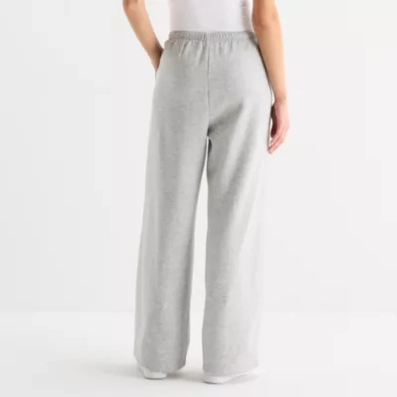 Forever 21 Womens Juniors Wide Leg Fleece Sweatpant