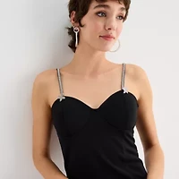 Forever 21 Womens Juniors Sleeveless Fit + Flare Dress