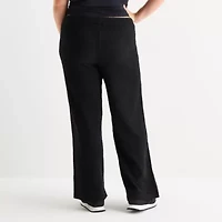 Forever 21 Womens Juniors Plus Wide Leg Pull-On Pant