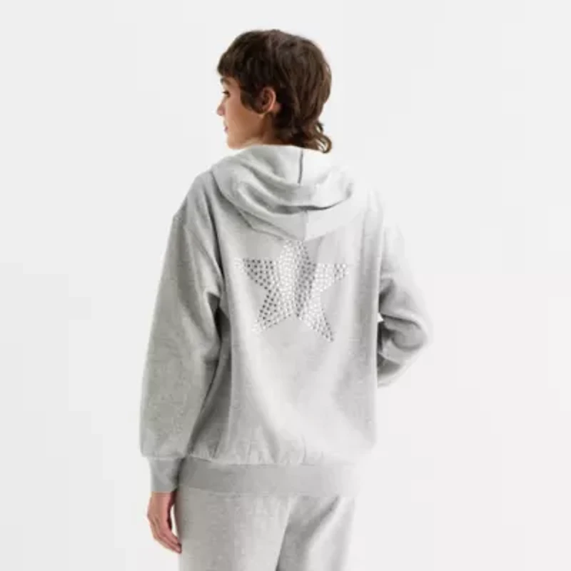 Forever 21 Womens Juniors Hooded Long Sleeve Sweatshirt