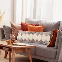 LR Home Carl Diamond Lumbar Pillow