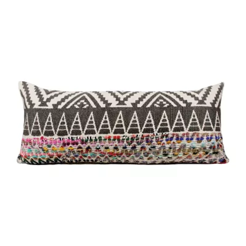 LR Home Carl Diamond Lumbar Pillow