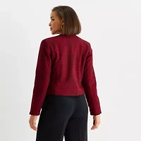 Liz Claiborne Womens Lightweight Cropped Jacket