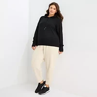 Stylus Womens Plus Hooded Long Sleeve Sweatshirt
