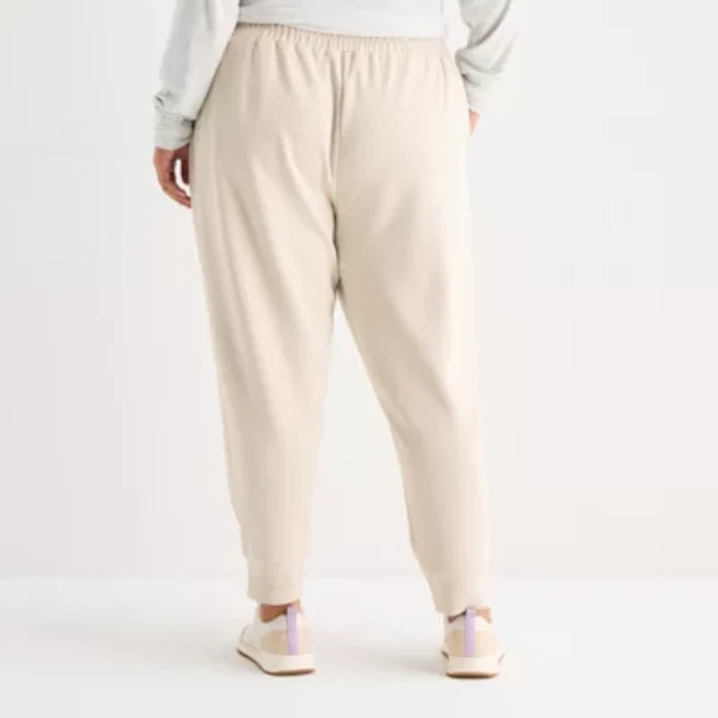 Stylus Womens Plus Cuffed Mid Rise Jogger Pant