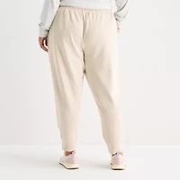 Stylus Womens Plus Cuffed Mid Rise Jogger Pant