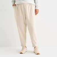 Stylus Womens Plus Cuffed Mid Rise Jogger Pant