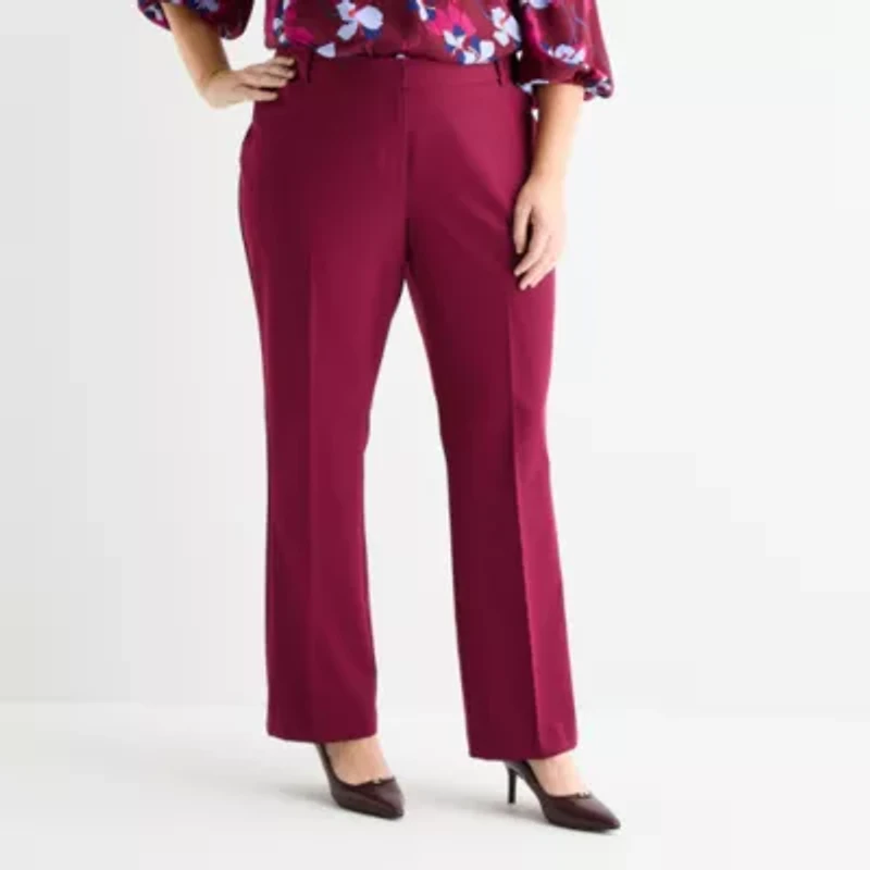 Liz Claiborne Audra Womens Straight Mid Rise Trouser