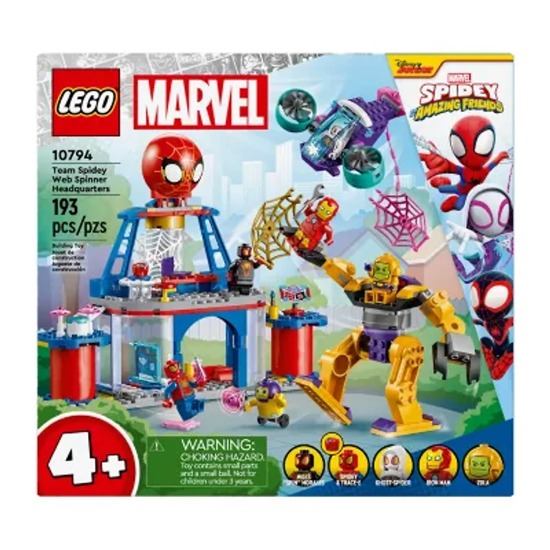 LEGO® Marvel Team Spidey Web Spinner Hedquarters 10794 Building Set 193-pc.
