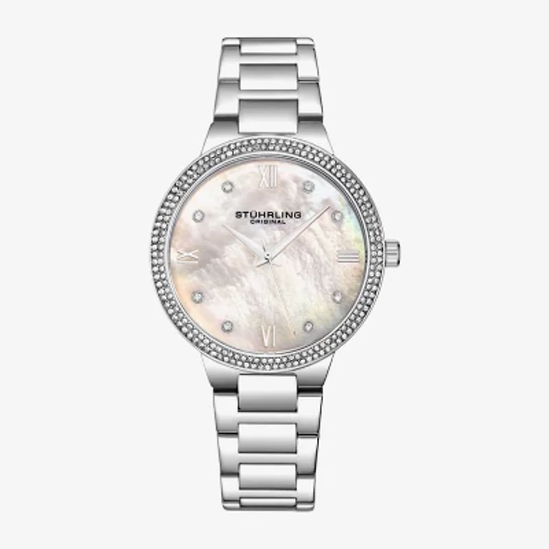 Stuhrling Womens Silver Tone Stainless Steel Bracelet Watch 3907
