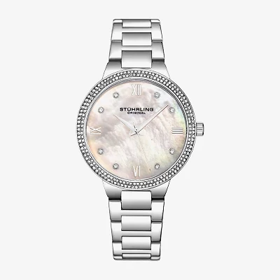 Stuhrling Womens Silver Tone Stainless Steel Bracelet Watch 3907