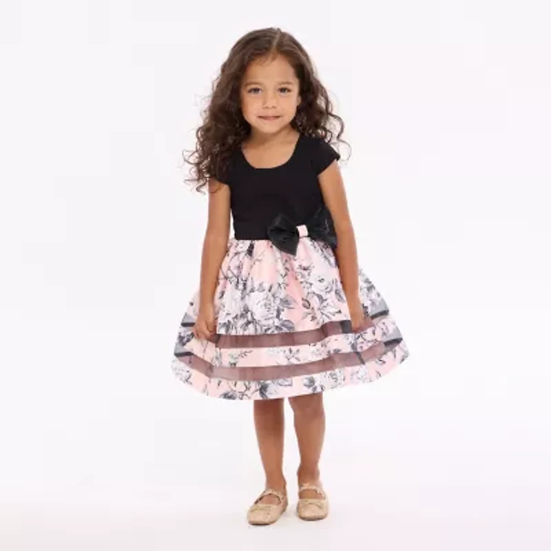 Bonnie Jean Toddler Girls Short Sleeve Fit + Flare Dress