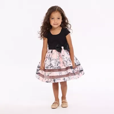 Bonnie Jean Toddler Girls Short Sleeve Fit + Flare Dress