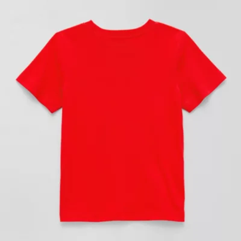 Okie Dokie Toddler & Little Boys Crew Neck Short Sleeve Regular Fit Graphic T-Shirt