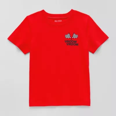 Okie Dokie Toddler & Little Boys Crew Neck Short Sleeve Regular Fit Graphic T-Shirt