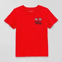 Okie Dokie Toddler & Little Boys Crew Neck Short Sleeve Regular Fit Graphic T-Shirt