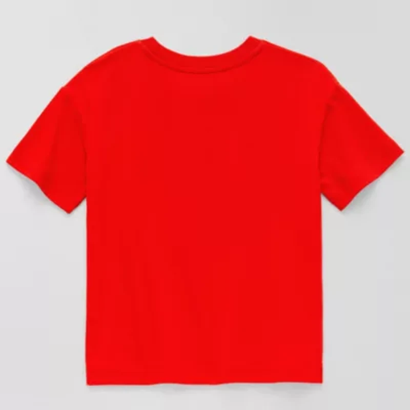 Okie Dokie Active Toddler & Little Boys Crew Neck Short Sleeve Regular Fit Graphic T-Shirt