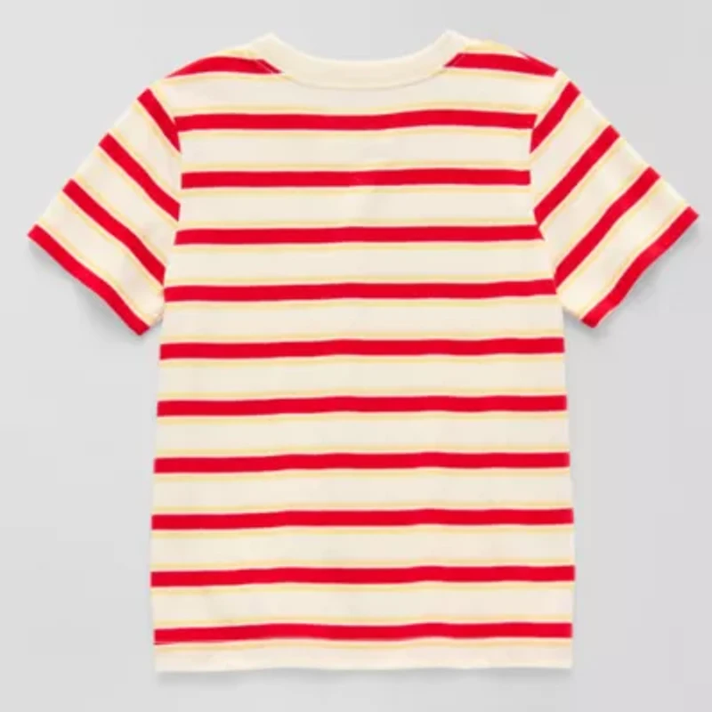 Okie Dokie Toddler & Little Boys Crew Neck Short Sleeve Regular Fit Graphic T-Shirt