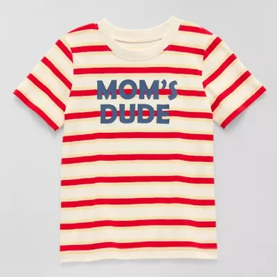 Okie Dokie Toddler & Little Boys Crew Neck Short Sleeve Regular Fit Graphic T-Shirt