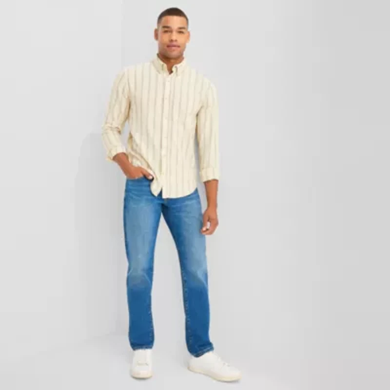 mutual weave Mens Classic Fit Button-Down Shirt