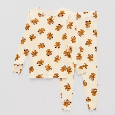 Grayson Little Toddler Girls Round Neck Long Sleeve 2-pc. Pajama Sets