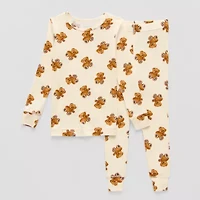 Grayson Little Toddler Girls Round Neck Long Sleeve 2-pc. Pajama Sets