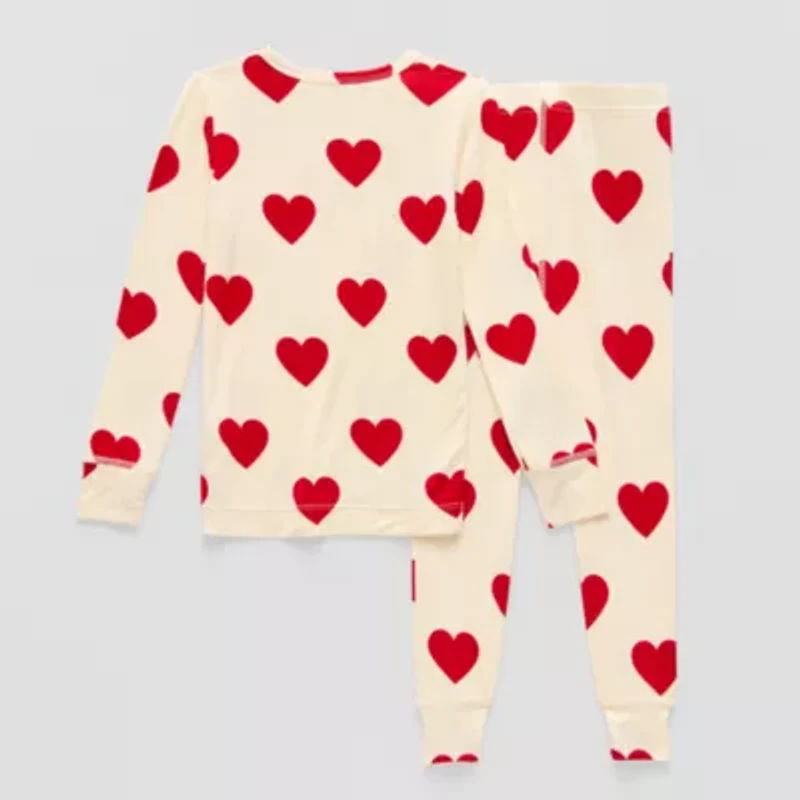 Grayson Little Toddler Girls Round Neck Long Sleeve 2-pc. Pajama Sets